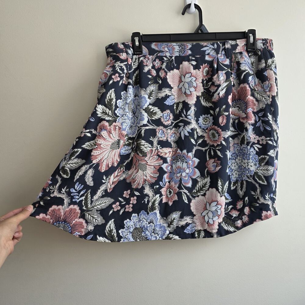 Loft Floral Mini Skirt Size‎ XL Cottage Boho NWT Lined Romantic Soft Dainty